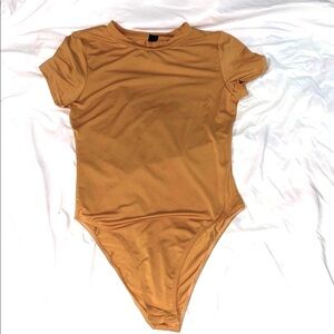 SHEIN Tan nude Bodysuit small